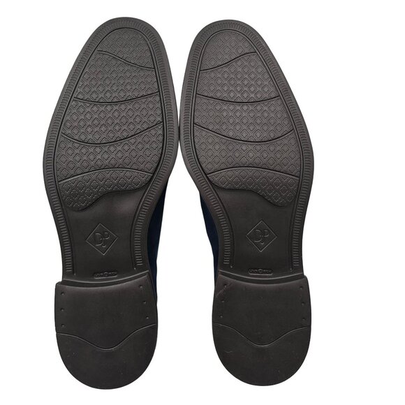 NEW Donald Pliner Distressed Navy Blue Velvet Dress Shoes Men 10 Wholecut Oxford - Picture 5 of 13